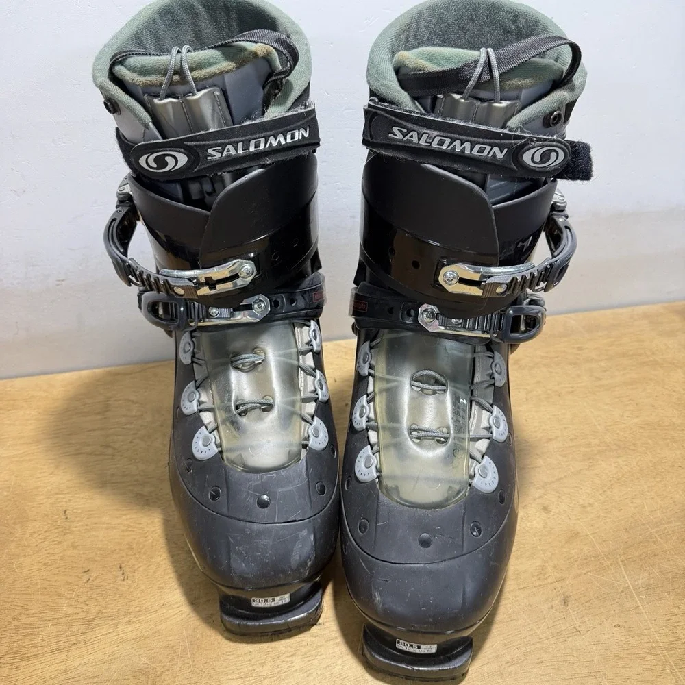 Salomon Verse Ski Boots Mens US 13 Gray Sensifit Thermicfit Speed Lace RX881